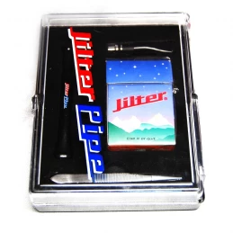 Fajkový darčekový set Jilter - šlukovka fajka, pinzeta, filtre, zapaľovač