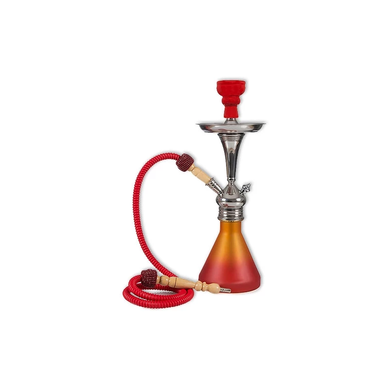 Vodná fajka Aladin Bogota (červená-oranžová) 48 cm