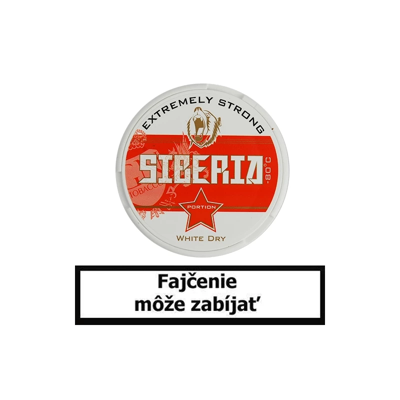 Žuvací tabak Siberia -80 Degrees White Dry Portion 13g Snus