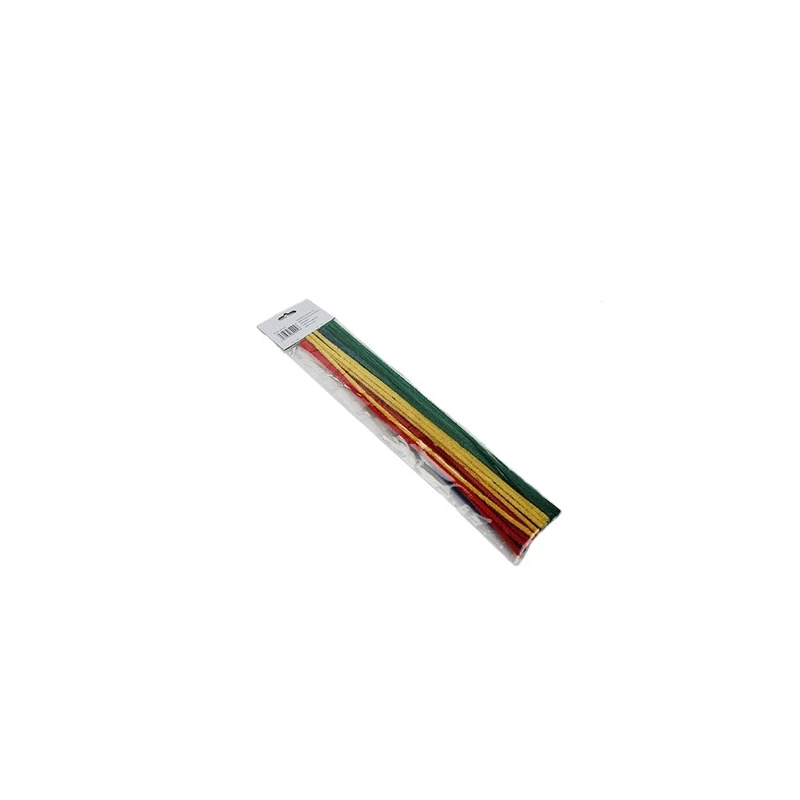 Fajkové čističe 30 cm - farebné fajkové čističe v plastovom obale