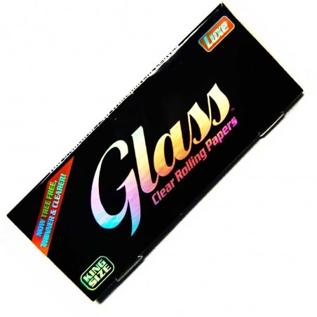 Papieriky GLASS Transparent King Size - Celulózové