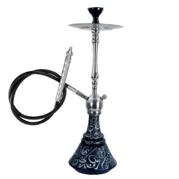 Vodná fajka Aladin Alexandria - Čierna 80 cm