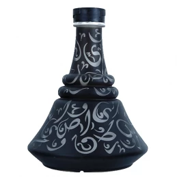 Vodná fajka Aladin Alexandria - Čierna 80 cm