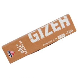 Cigaretové papieriky Gizeh King Size Slim Pure + Tips