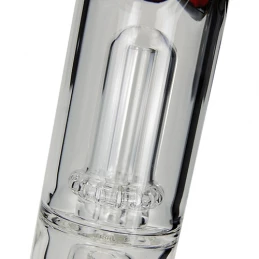 Sklenené bongo Grace Glass Big Beaker Red 54 cm - detail coolera