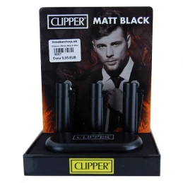 Zapaľovač Clipper Metal Black Mat