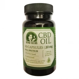 CBD kapsule Full Spectrum - CBD Olej Kapsule Sensi Seeds 20 mg / 60 ks