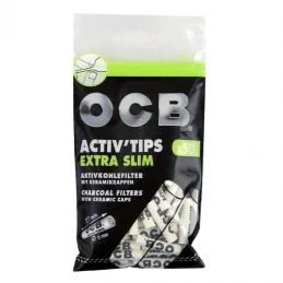 Uhlíkové filtre OCB Active Slim 6 mm 50 ks