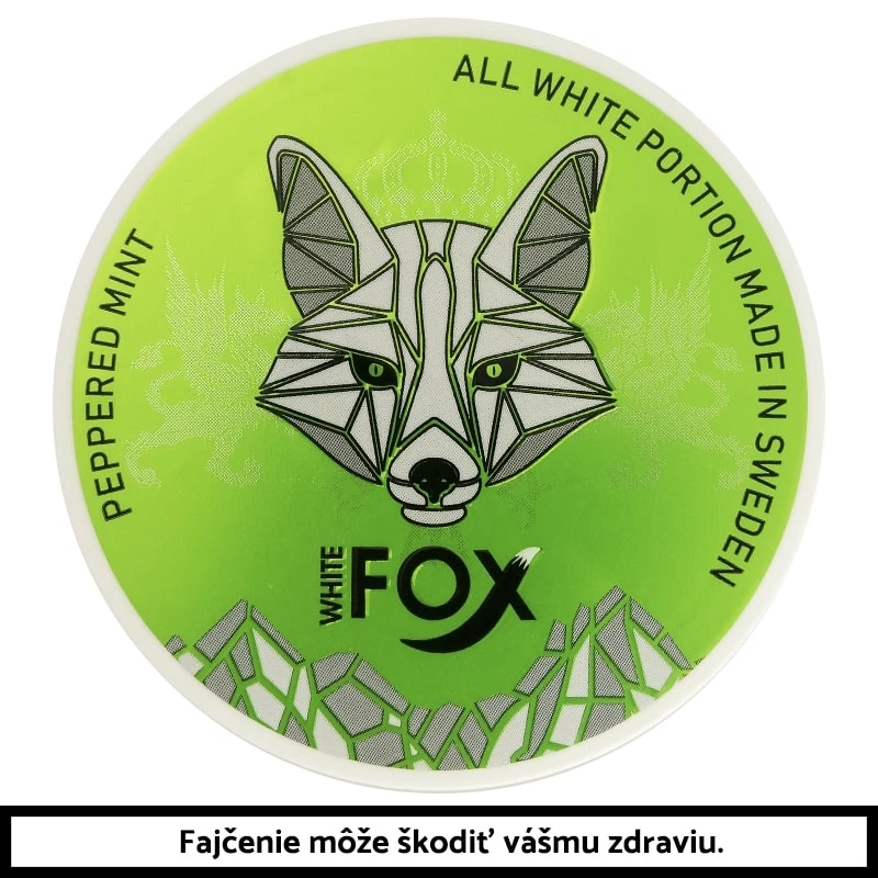 White fox Peppered Mint 15 g nikotínové vrecúška