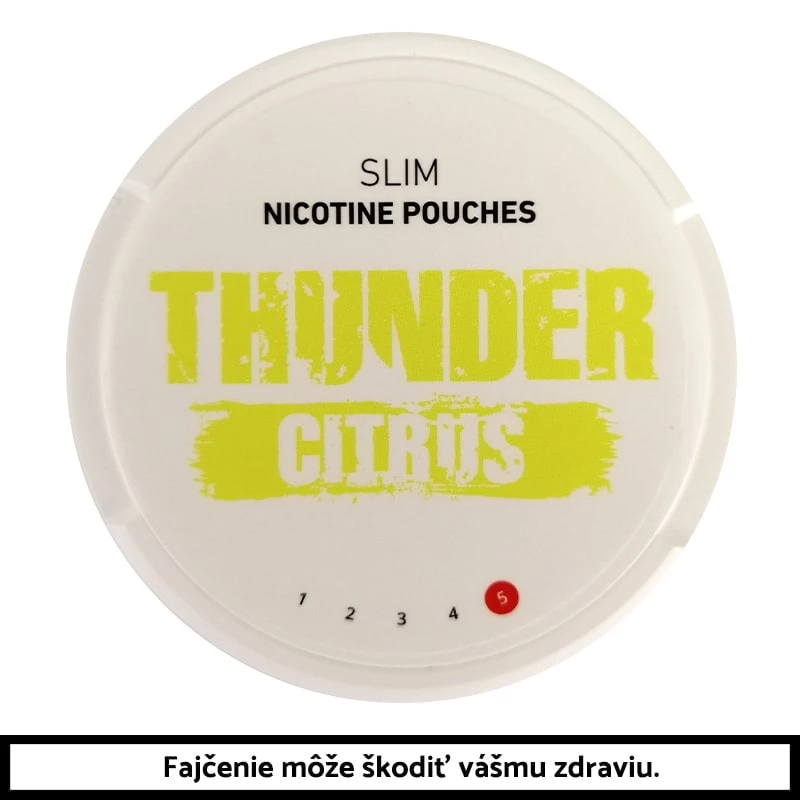 THUNDER Citrus Slim 16,8g Nikotínové vrecúška