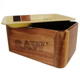 Tácka a drevená krabička RAW - Roll Tray RAW Cache box