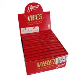 Cigaretové Papieriky Vibes King Size Slim Hemp + Filtre