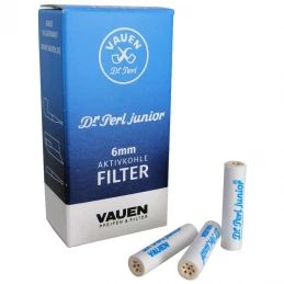 Fajkové filtre uhlíkové Vauen 6 mm - 30 ks