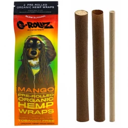 Konopné blunty G-Rollz - Mango 2ks - balenie a jeho obsah