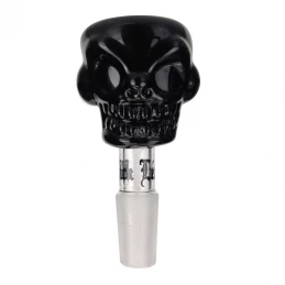 Kotol šluk na bongo - skull čierna 14 mm