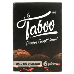 Kokosové uhlíky do vodnej fajky Taboo 6 ks