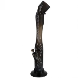 Akrylové Bongo Mystery Dragon Čierne 40 cm - čierny akrylový bong - pohľad zboku
