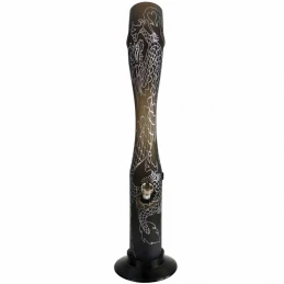 Akrylové Bongo Mystery Dragon Čierne 40 cm - pohľad spredu