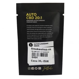 CBD 20:1 Automatic (3 semienka) - Konopné semená Fast Buds - obal zozadu