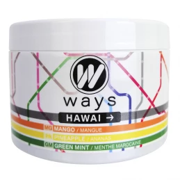 WAYS 200g tabamel - Beznikotínová náhrada (Celulóza bez nikotínu do vodnej fajky) - Hawaii (ananás, mango, marocká mäta)