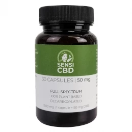 CBD kapsule Full Spectrum - CBD Olej Kapsule Sensi Seeds 50 mg / 30 ks