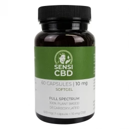 CBD Kapsule Full Spectrum SOFTGEL - CBD Olej Kapsule Sensi Seeds 10 mg / 60 ks