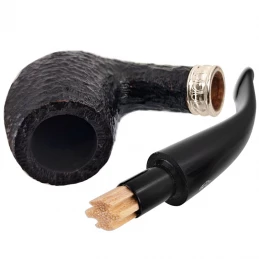 Fajka na tabak Savinelli Trevi Rusticated 9mm rozložená s vloženým balzovým filtrom