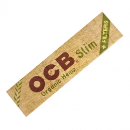 Cigaretové papieriky OCB organic hemp King Size Slim s filtrami