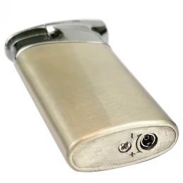 Fajkový zapaľovač Lighter 01 - Šedo strieborný