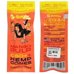 Konopné blunty G-Rollz CBD Mango Pulp 2ks