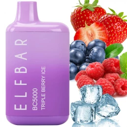 E-shisha Elf Bar 5000/50mg Tripple Berry Ice - Ľadová zmes bobúľ
