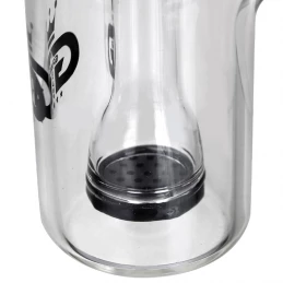 Precooler (predchladič) do bonga Grace Glass 15 cm - Čierny