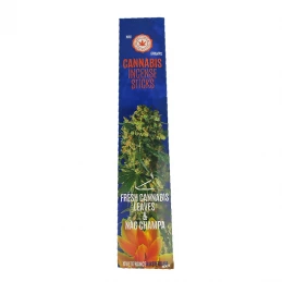 Cannabis Incense Sticks - Nag Champa and Dry Cannabis Leaves