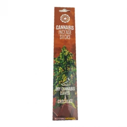Cannabis Incense Sticks - Chocolate and Dry Cannabis Leaves