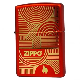 Zapalovač Zippo Circle Line Metallic Red