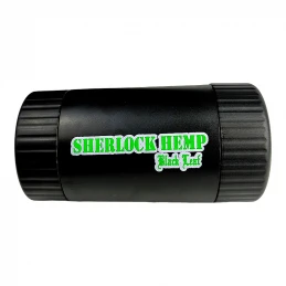 Sherlock Hemp Glow Jar black LED Lupa + Grinder
