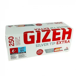 Cigaretové dutinky GIZEH Silver Tip Extra 250ks