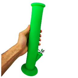 Silikónové bongo 35cm Zelené v ruke