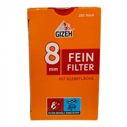 Cigaretové Filtre GIZEH 100ks Fein Inhalt 8 mm