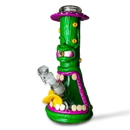 Bong One-Eyed Mushroom Creature 31cm green