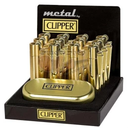 Zapaľovač Kovový CLIPPER Metal Lux Gold