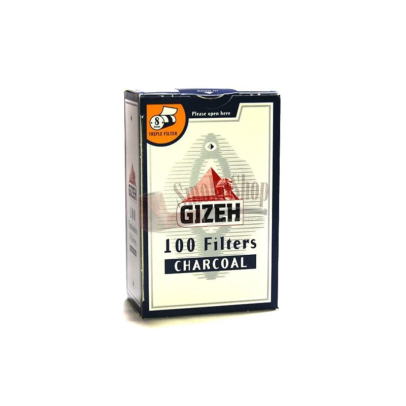 Cigaretové filtre Gizeh uhlíkové 100 ks
