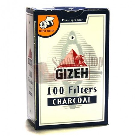 Cigaretové filtre Gizeh uhlíkové 100 ks