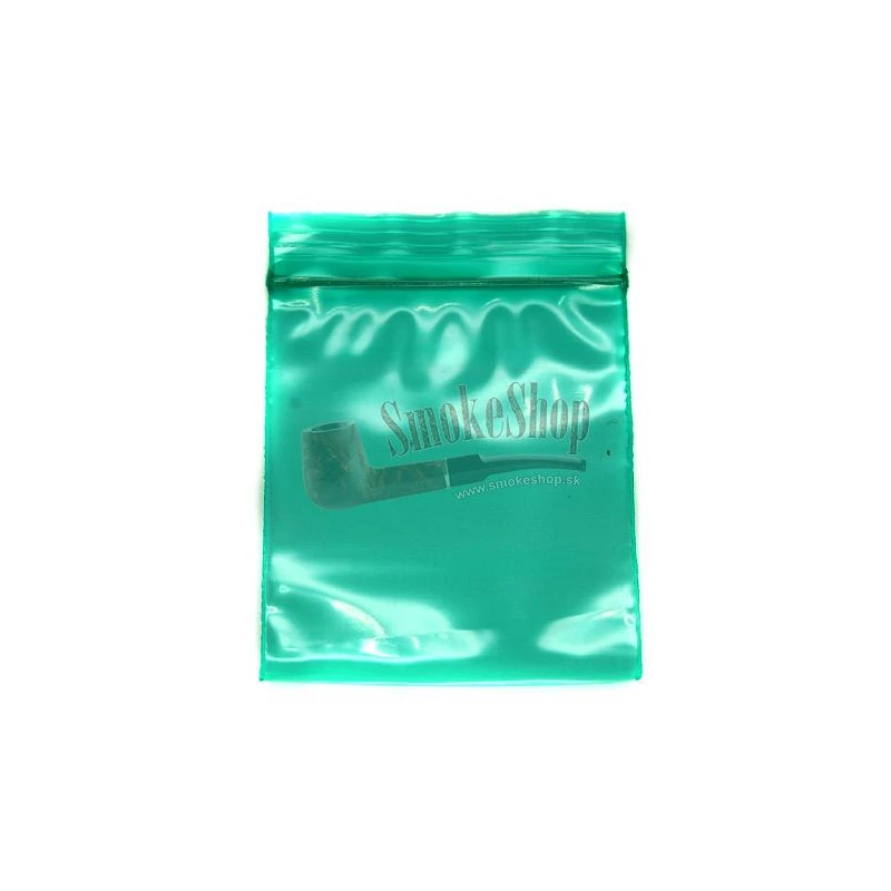 Zip sáčok zelený 40x45 mm 100 kusové balnie - jeden kus na bielom pozadí