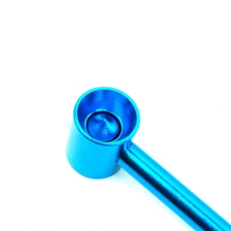 Šlukovka mini fajka bez sitka 10,5 cm - modrá a kotol