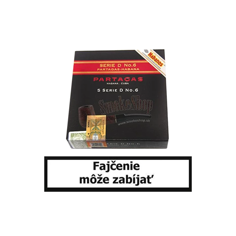 Cigary Partagas No.6  - Balenie 5 ks