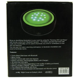 Hudobná LED Light podložka pod vodnú fajku - bluetooth (DUD)