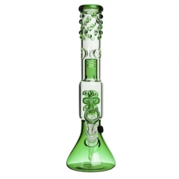 Bong sklo Beaker GG spiral - green