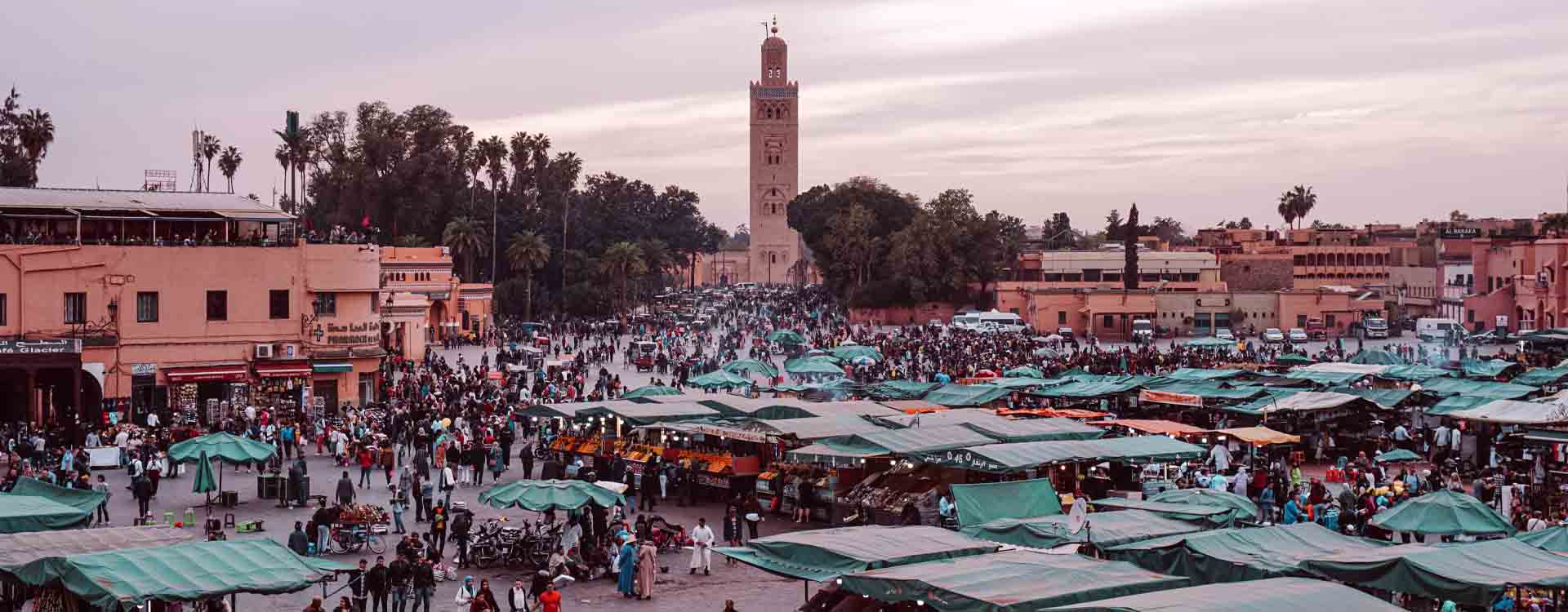 Námestie Djeema el Fna v Marrakéši
