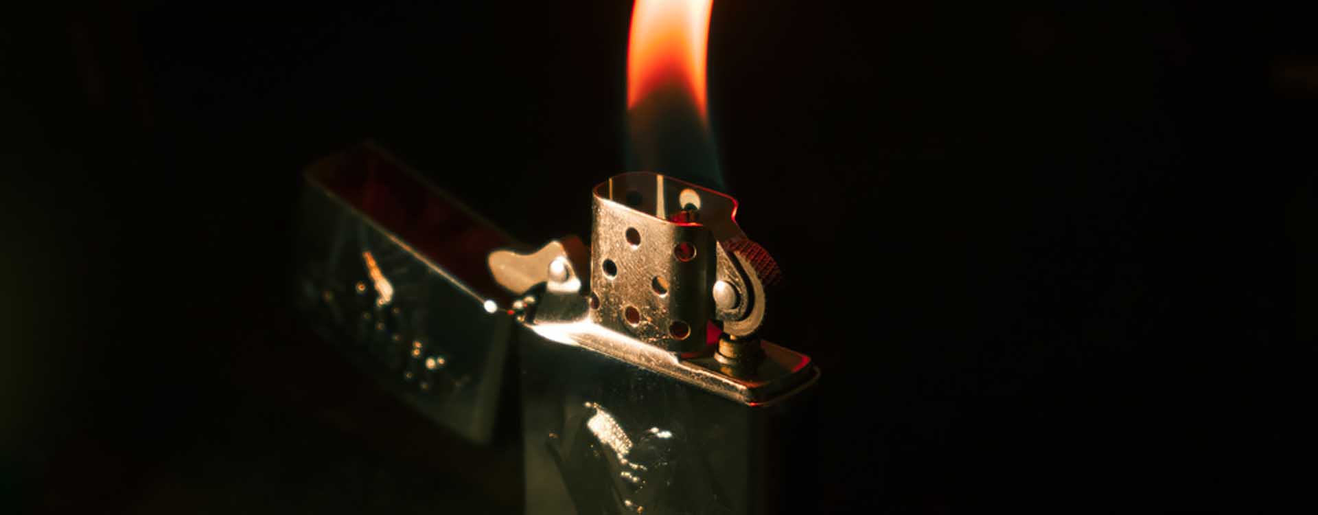 Zapaľovač Zippo - detail plameňa
